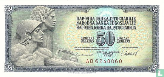 Jugoslawien 50 Dinara 1981 - Bild 1