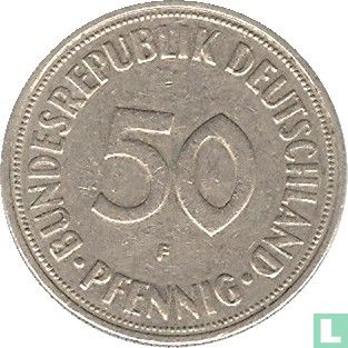 Allemagne 50 pfennig 1950 (F) - Image 2