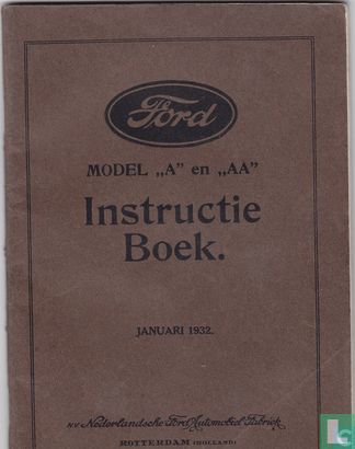 Ford Model A en AA Instructieboek - Bild 1