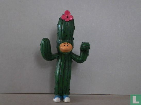 Gaston déguisé en cactus