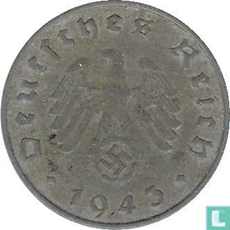 Empire allemand 10 reichspfennig 1943 (B) - Image 1