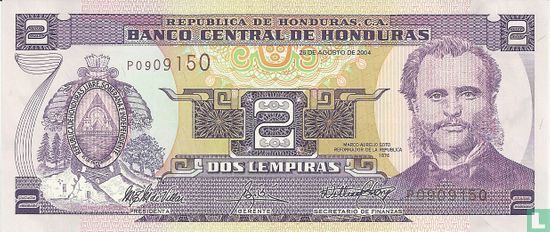 Honduras 2 Lempiras - Image 1