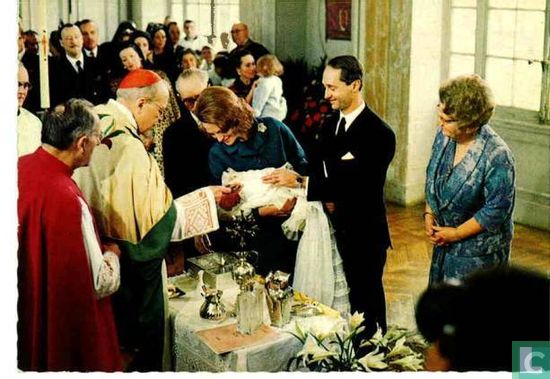 Doop / christening prince Carlos 1970
