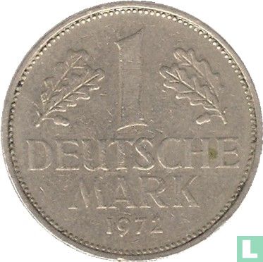 Duitsland 1 mark 1972 (D) - Afbeelding 1