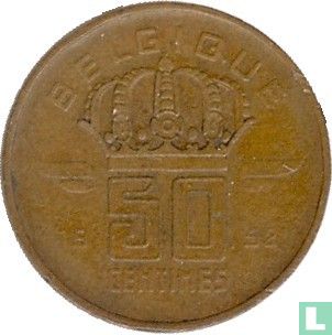 Belgium 50 centimes 1952 (FRA) - Image 1