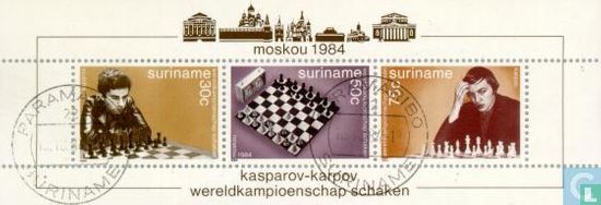 Kasparov et Karpov Championnat du monde d'échecs