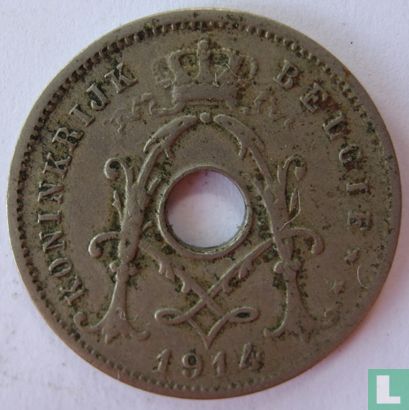Belgium 5 centimes 1914 (NLD) - Image 1