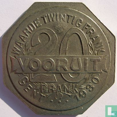 België 20 frank broodkaart 1930 - Afbeelding 1