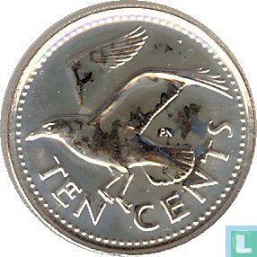 Barbados 10 cents 1980 (PROOF) - Image 2