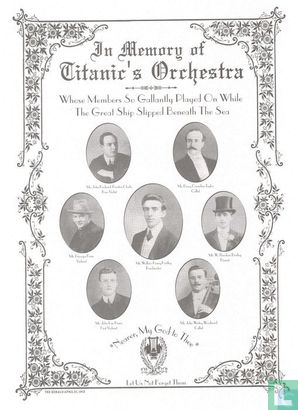 In Memory of Titanic's Orchestra Pamflet