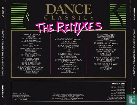 Dance Classics - The Remixes vol.1 - Afbeelding 2