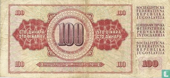 Jugoslawien 100 Dinara 1965 (P80a) - Bild 2
