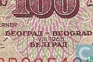 Jugoslawien 100 Dinara 1965 (P80a) - Bild 3