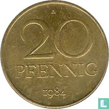 DDR 20 pfennig 1984 - Afbeelding 1