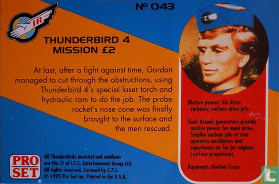 Thunderbird 4 mission £2 - Bild 2