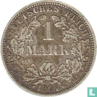 Duitse Rijk 1 mark 1907 (F) - Afbeelding 1