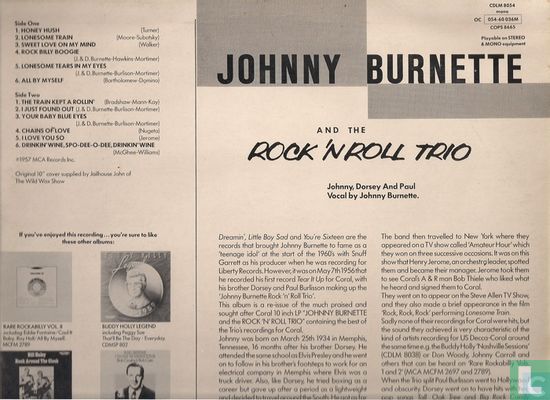 Johnny Burnette and the Rock 'n Roll Trio - Afbeelding 2