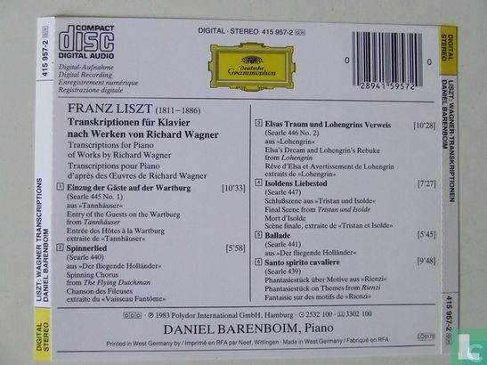 Frans Liszt - Wagner-Transkriptionen - Image 2