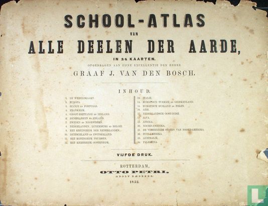 School-atlas van alle deelen der aarde - Afbeelding 1