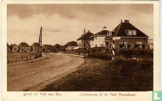 Groet uit Wijk aan Zee - Julianaweg bij de Verl. Voorstraat