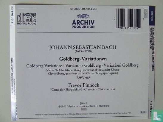 Bach - Goldberg-Variationen - Afbeelding 2