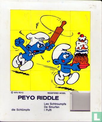 Peyo Riddle - die Schlümpfe Les Schtroumpfs De Smurfen I Puffi - Afbeelding 1