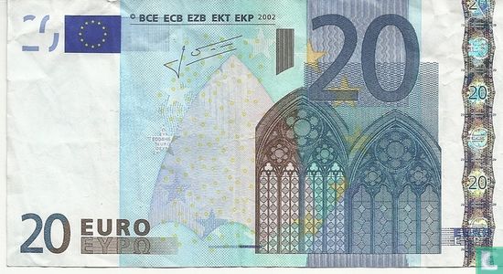 Eurozone 20 Euro H-E-T - Afbeelding 1