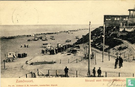 Zandvoort, Strand met Hotel d'Orange