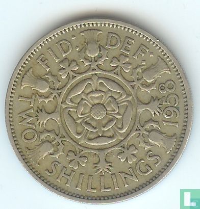 Verenigd Koninkrijk 2 shillings 1958 - Afbeelding 1