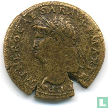 Dupondius Roman Empire from 66 AD Emperor Nero. - Image 2