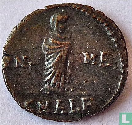 Roman Empire, Alexandria Posthumous AE4 Kleinfollis of Emperor Constantine the Great 347-348 AD. - Image 1