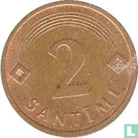 Lettonie 2 santimi 1992 - Image 2