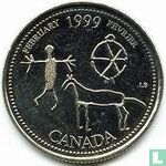 Canada 25 cents 1999 "February" - Image 1