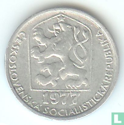 Tschechoslowakei 10 Haleru 1977 - Bild 1