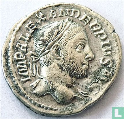 Romeinse Keizerrijk Denarius van Keizer Severus Alexander 232 n.Chr. - Afbeelding 2