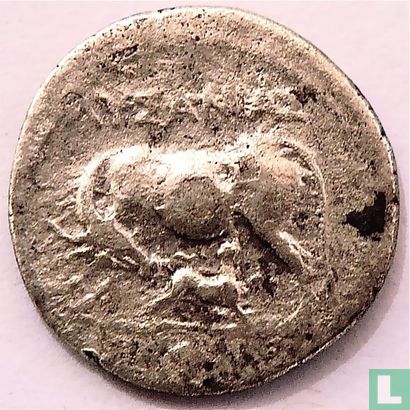 Ancient Illyria Apollonia Greek Drachma 130-129 BC - Image 2