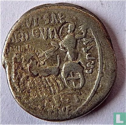 Roman Republic Denarius of Marcus Aemilius and Publius Scaurus Plautius Hypsaeus 58 BC. - Image 1