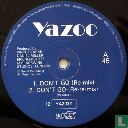 Don't Go (Re-mixes) - Afbeelding 3