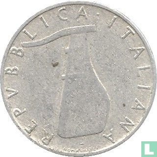 Italië 5 lire 1969 (normale 1) - Afbeelding 2