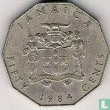 Jamaïque 50 cents 1984 (type 1) - Image 1