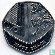 United Kingdom 50 pence 2008 (type 2) - Image 2