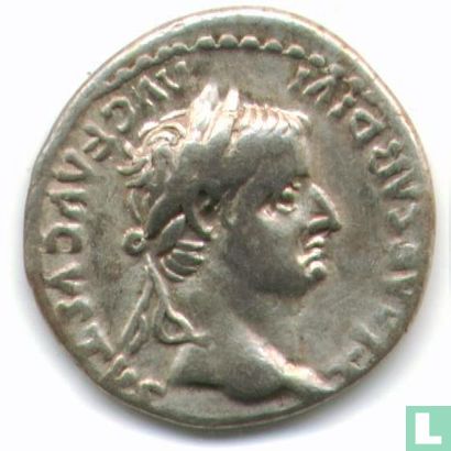Romeinse Rijk denarius van Keizer Tiberius 16-37 AD Chr. - Afbeelding 2