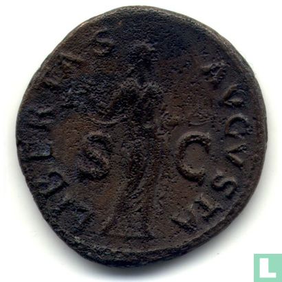 Romeinse Keizerrijk As van Keizer Claudius 42 n. Chr - Afbeelding 1