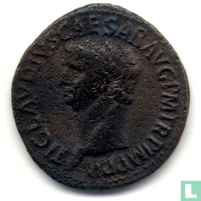 Romeinse Keizerrijk As van Keizer Claudius 42 n. Chr - Afbeelding 2