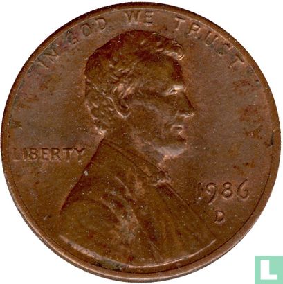 Verenigde Staten 1 cent 1986 (D) - Afbeelding 1