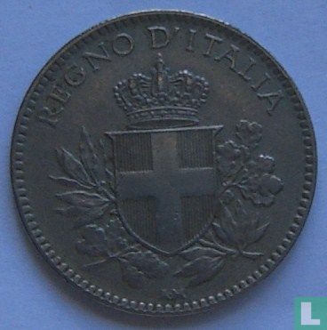 Italien 20 Centesimi 1920 (Typ 2 - glatten Rand) - Bild 2