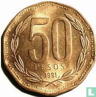Chile 50 pesos 1991 - Image 1