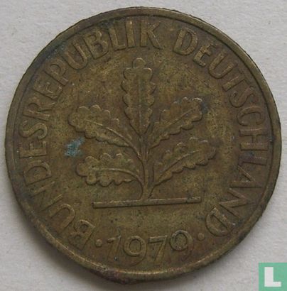 Germany 10 pfennig 1979 (F) - Image 1