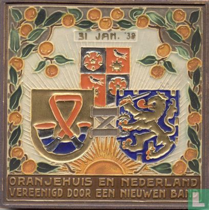 Oranjehuis en Nederland Vereenigd door een nieuwen band 31 JAN '38 - Afbeelding 1