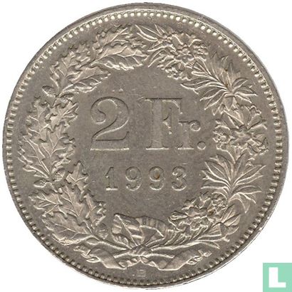 Switzerland 2 francs 1993 - Image 1